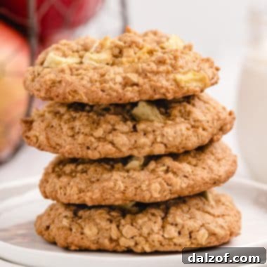 Apple Cinnamon Oatmeal Cookies