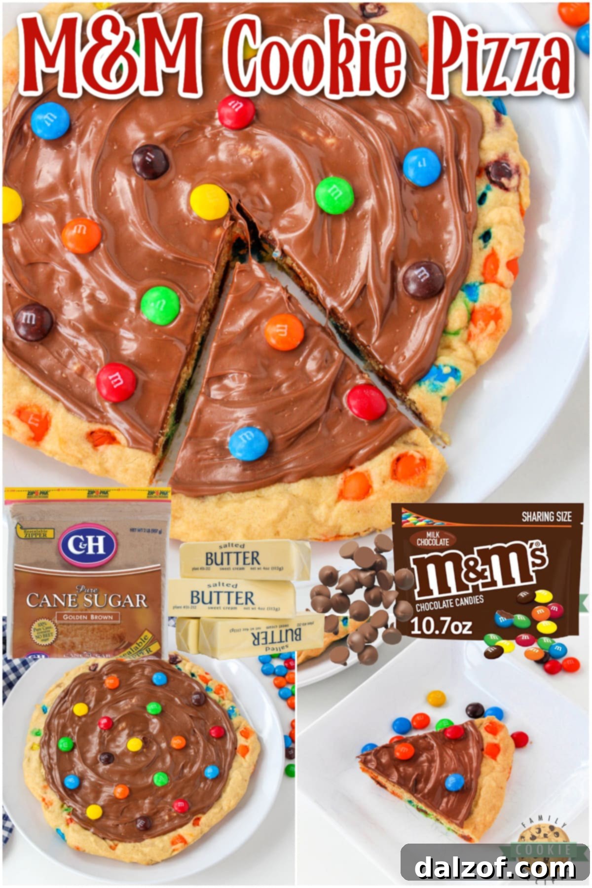 M&M Cookie Pizza