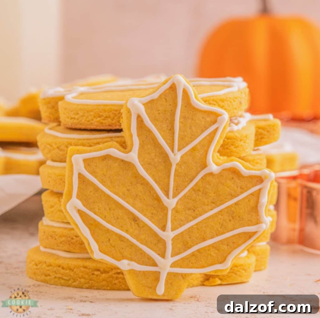 Fall Cut Out Sugar Cookies