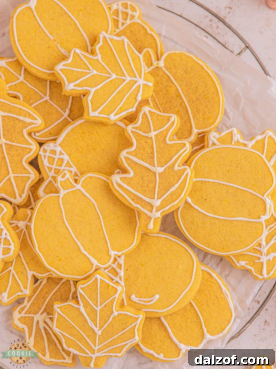 lovely Fall sugar cookies