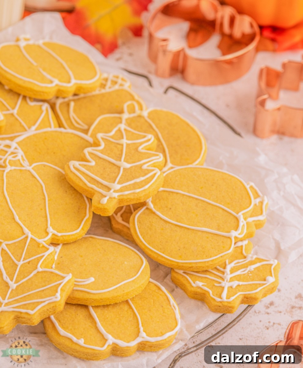 lovely Fall roll out and cut cookies