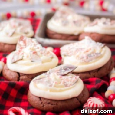 Christmas Peppermint Bark Cookies, a classic holiday treat.