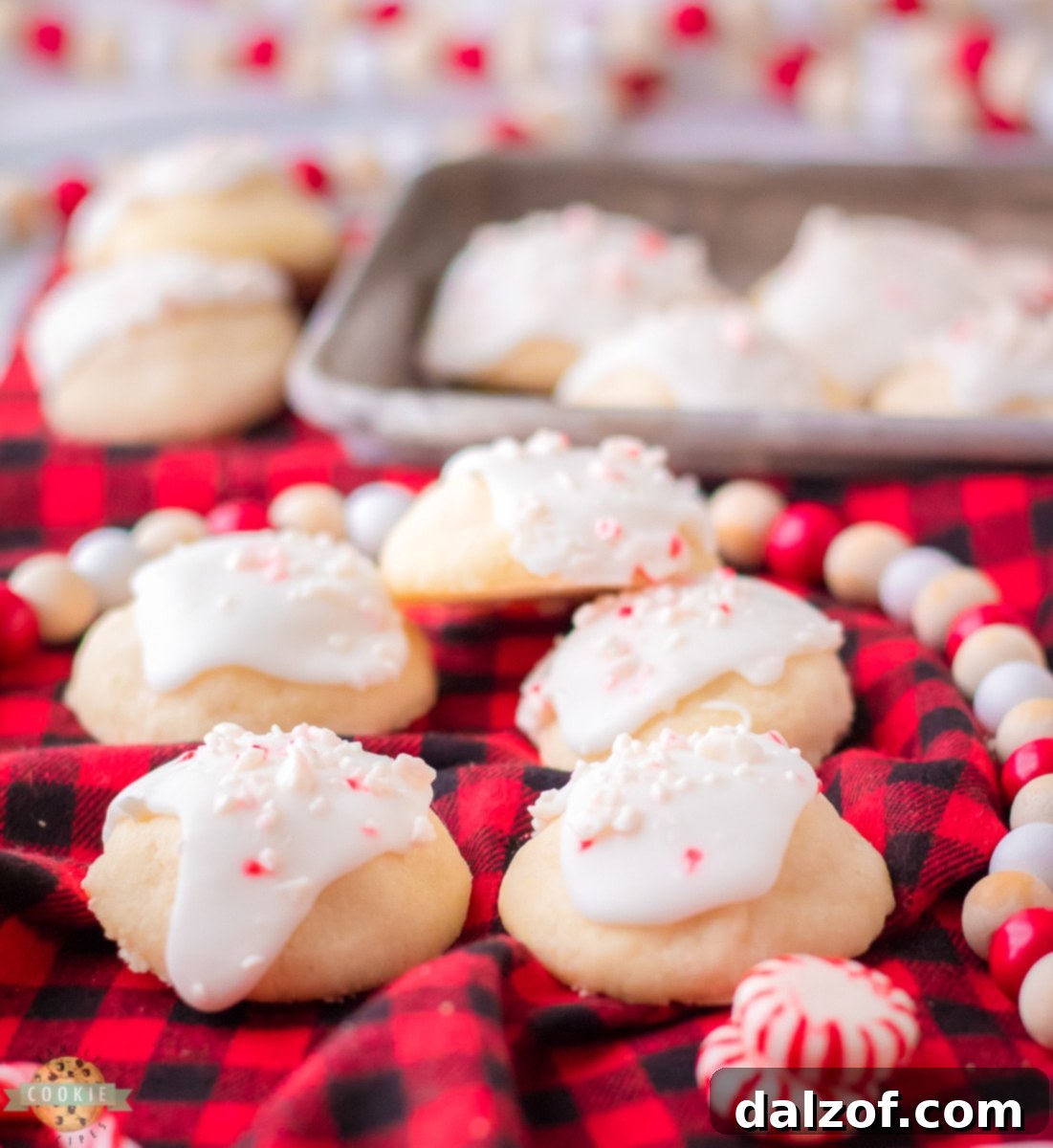 tray with peppermint meltaways