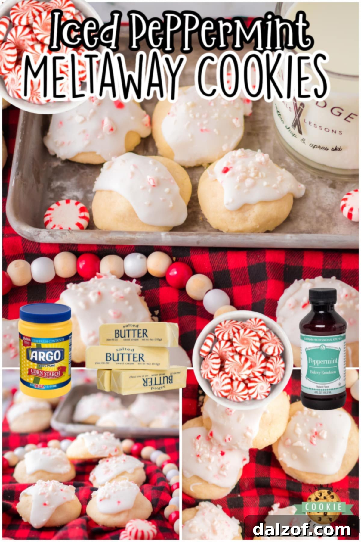 Peppermint Meltaways are a soft, delicate cookies with fantastic peppermint flavor! Made with a simple icing & topped with crushed peppermint, these meltaways are a festive holiday cookie!