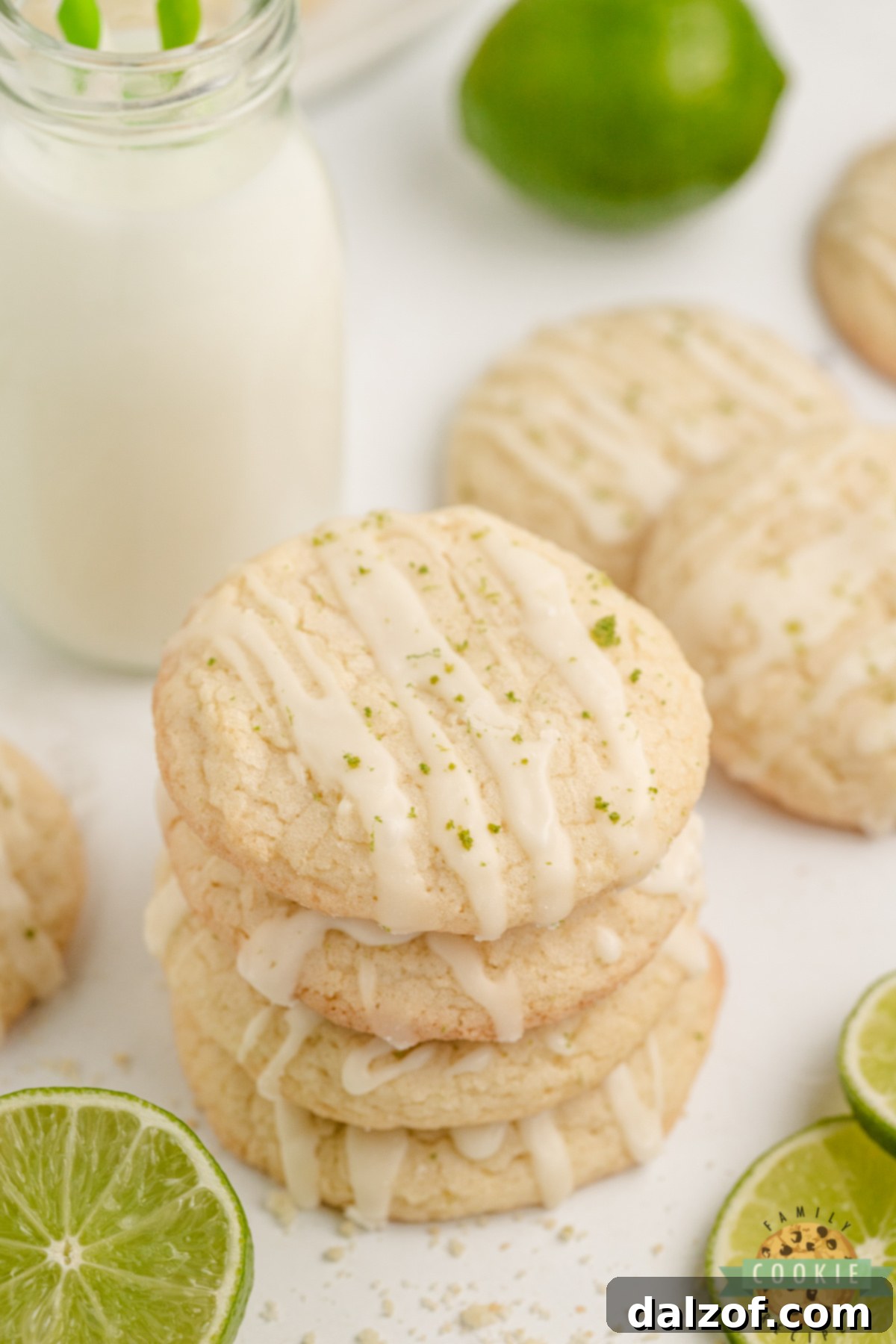 Lime Sugar Cookies are soft, chewy, and bursting with fresh lime flavor. An easy citrus cookie recipe made with lime juice and zest!