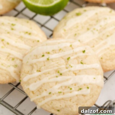 Delicious Lime Sugar Cookies with a bright citrus flavor.