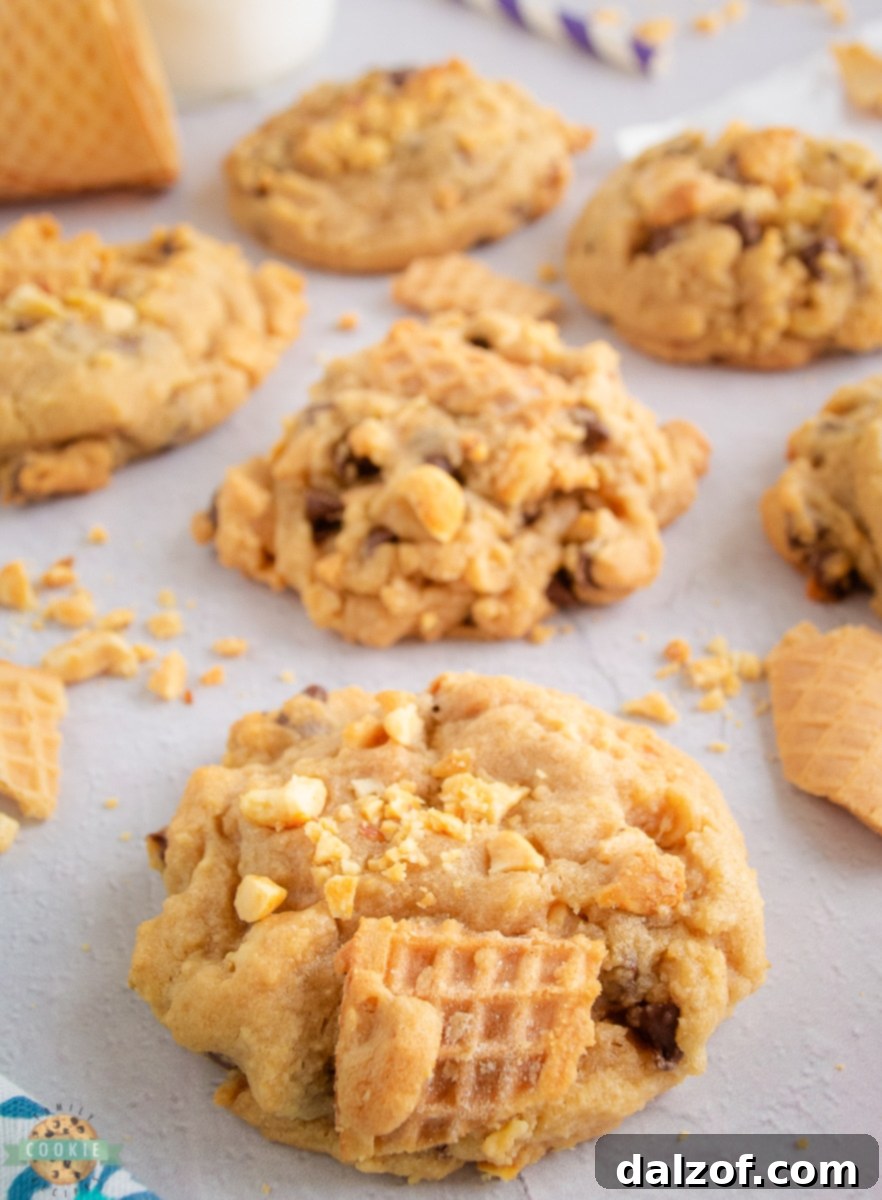 Drumstick Ice Cream Cone Cookies
