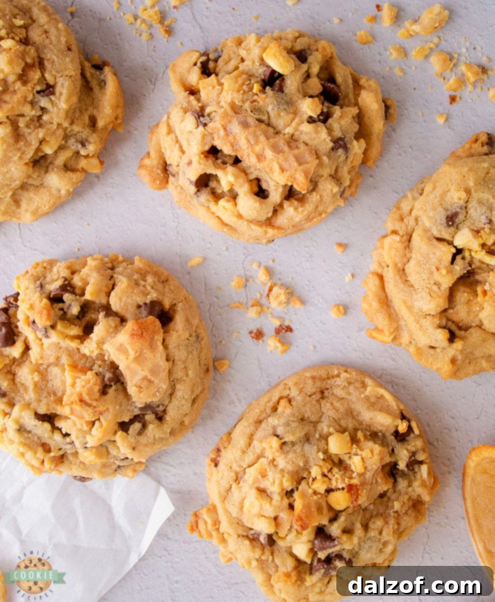 chocolate chip cookies with ice cream cones