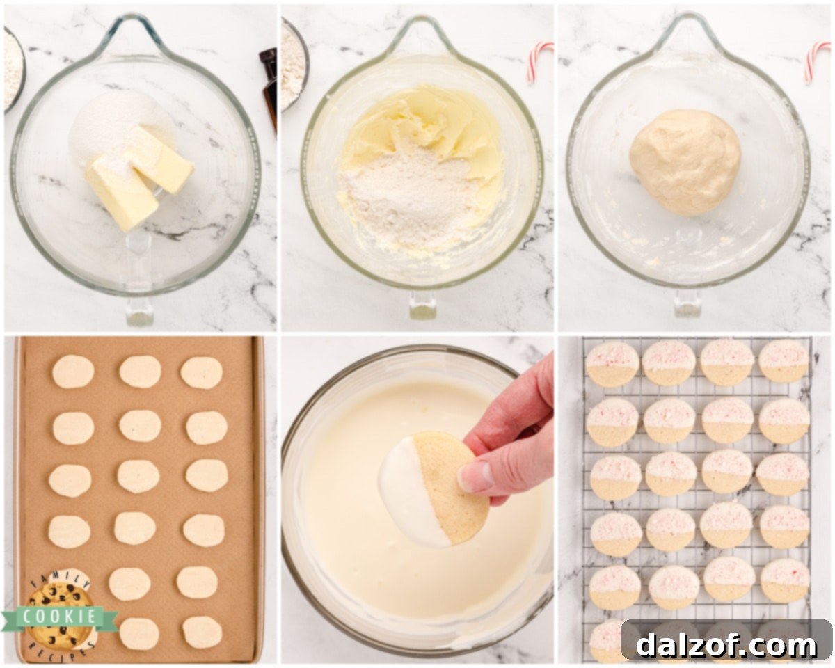 how to make peppermint shortbread