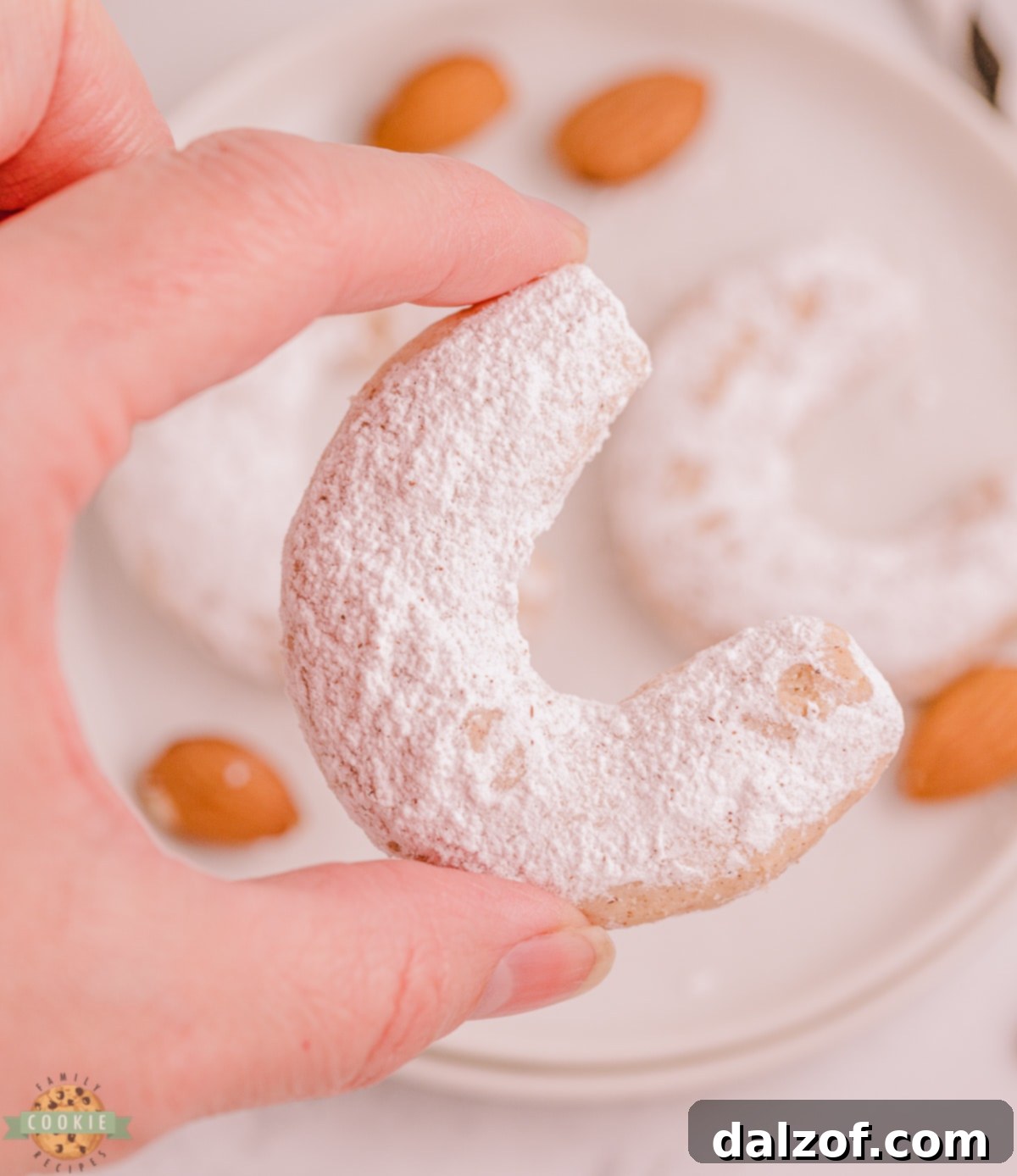 buttery crescent cookies