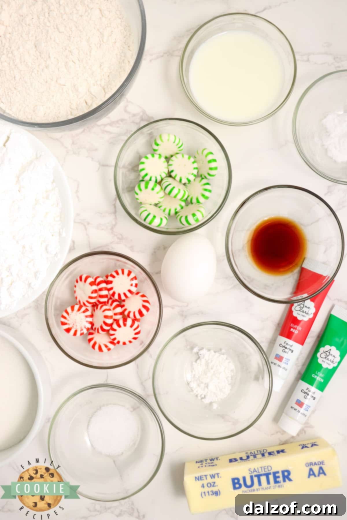 Ingredients in Christmas Sugar Cookies