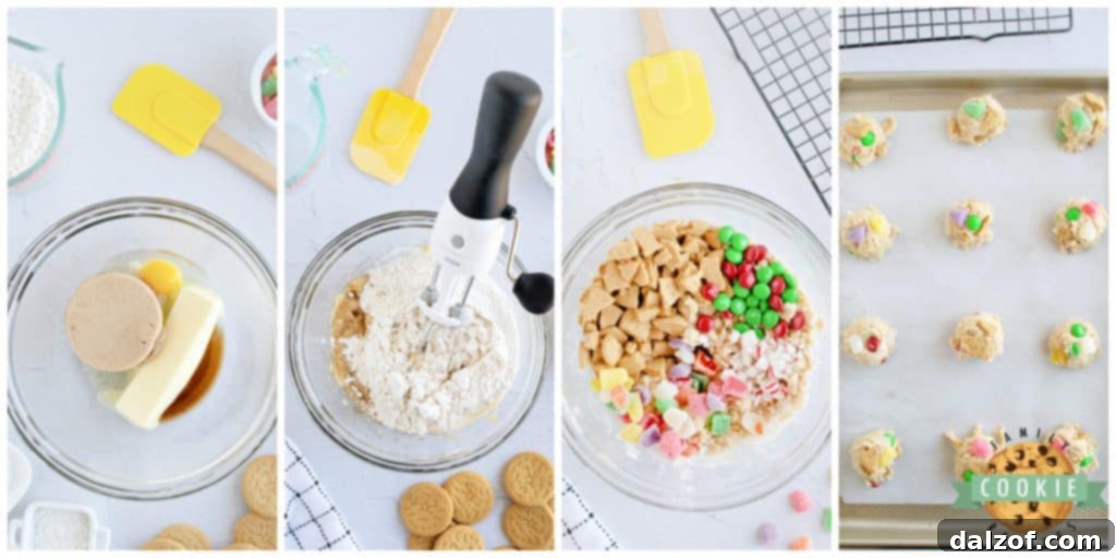 Step by step instructions on how to make Gingerbread House cookies