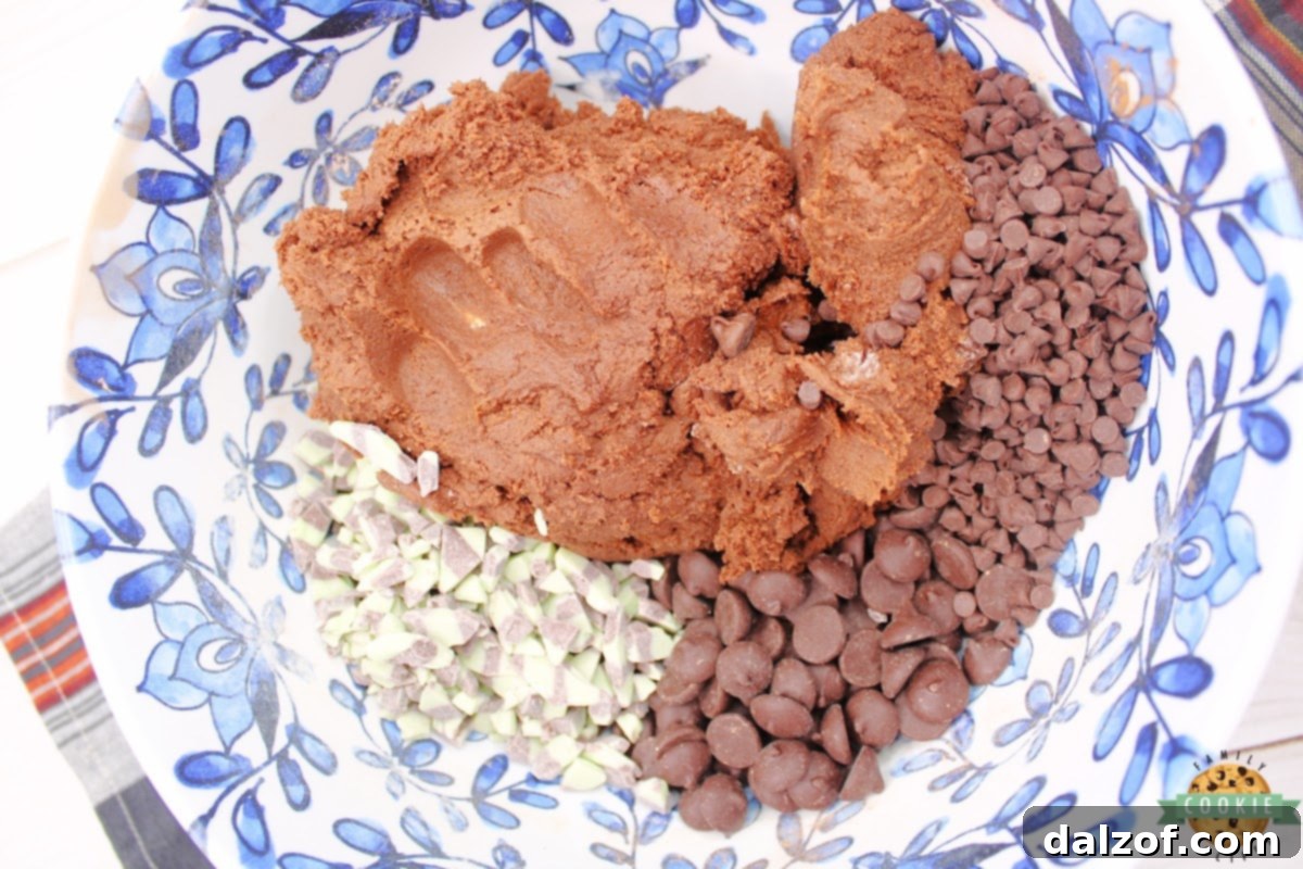 Ingredients in Andes Mint Stuffed Chocolate Cookies