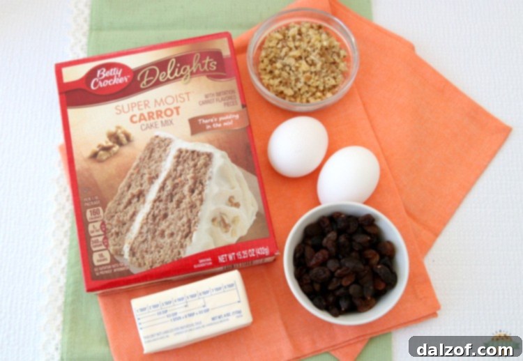 carrot cake cookies with a cake mix