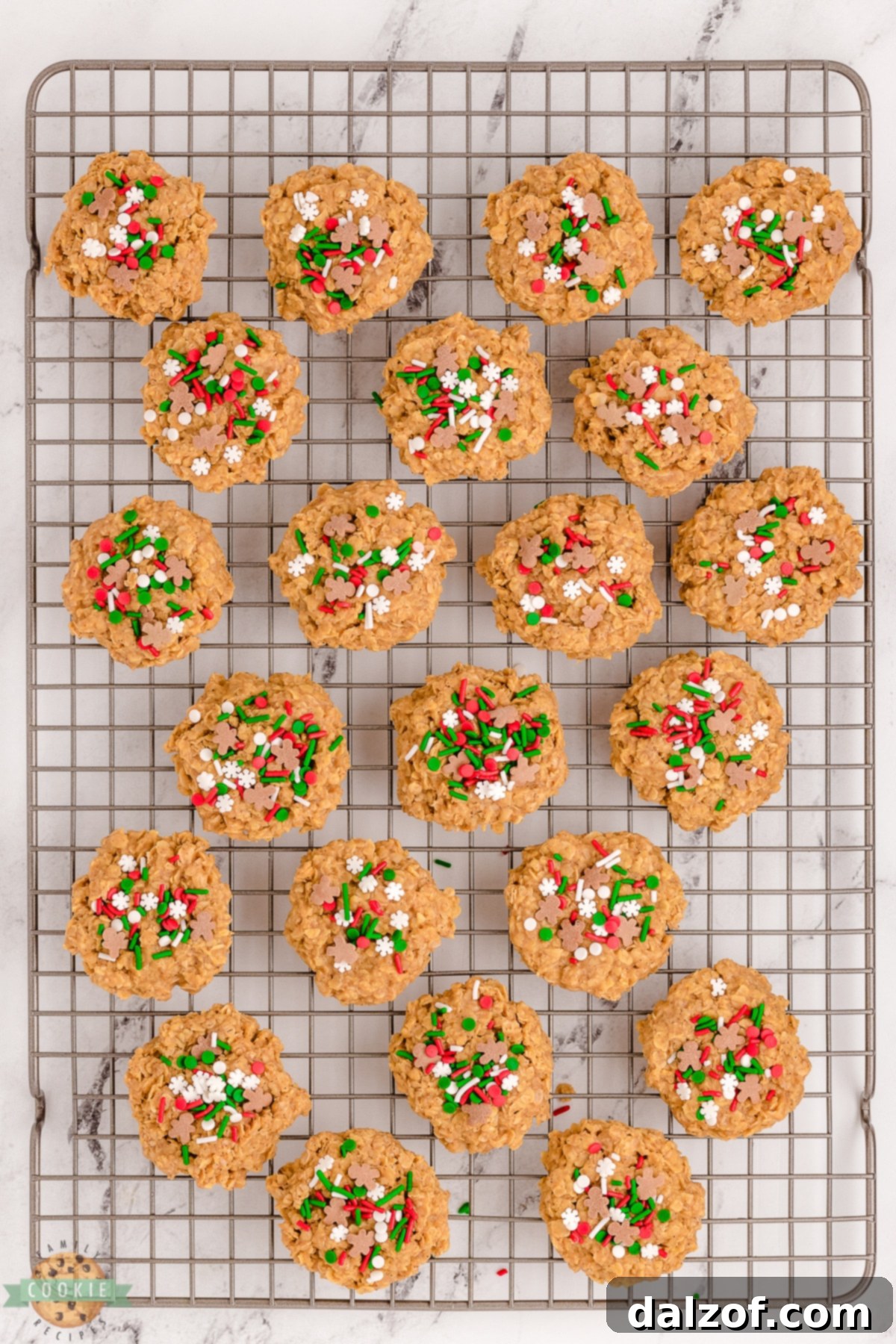 no bake gingerbread cookies on a cooling rack