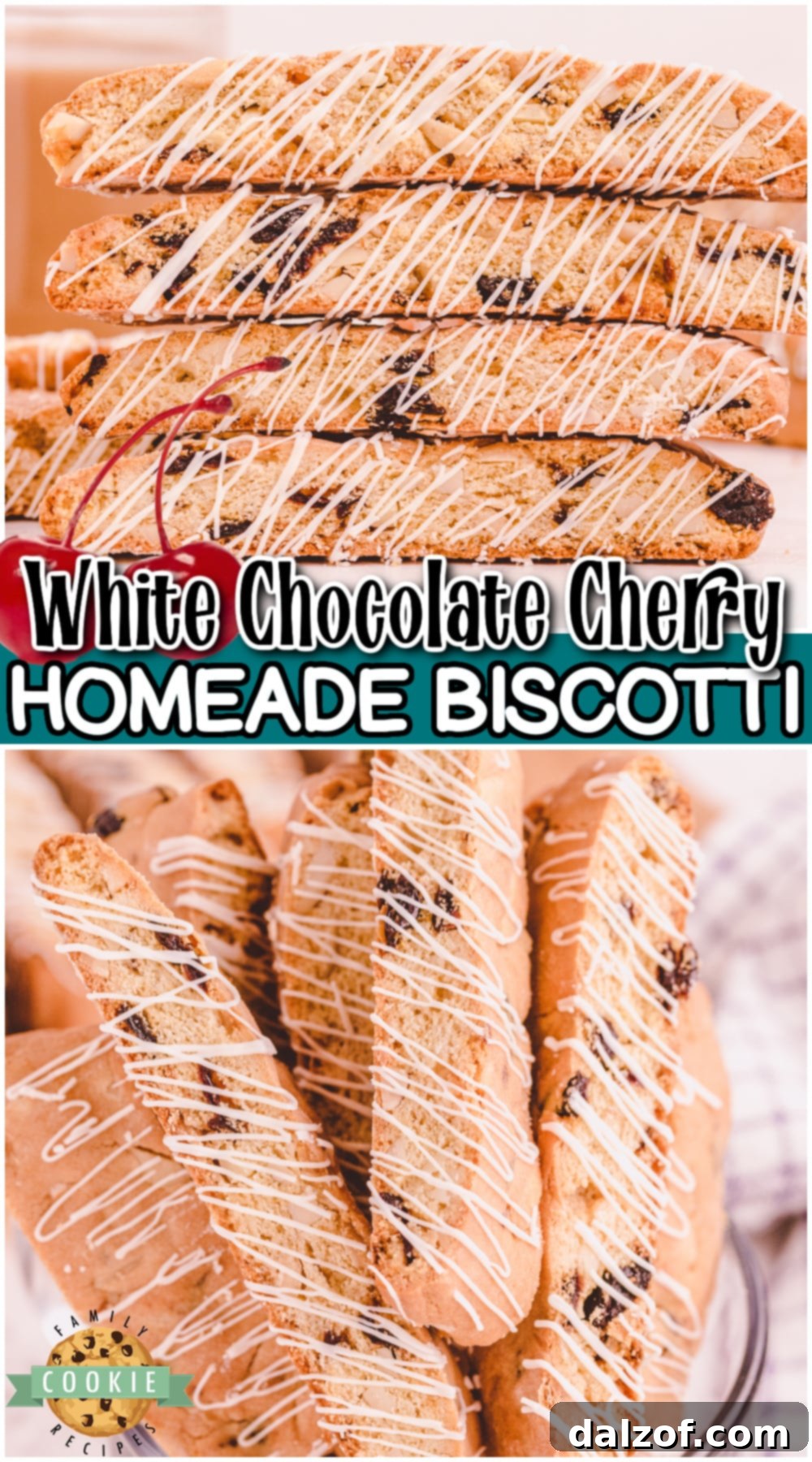Made with dried cherries & slivered almonds, this homemade cherry biscotti recipe feels fancy and indulgent. Perfect treat for your morning coffee or tea!
