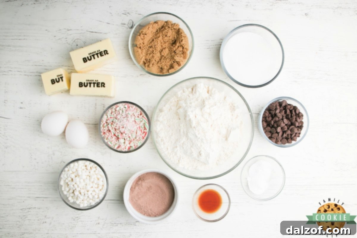 Ingredients in Hot Cocoa Cookies