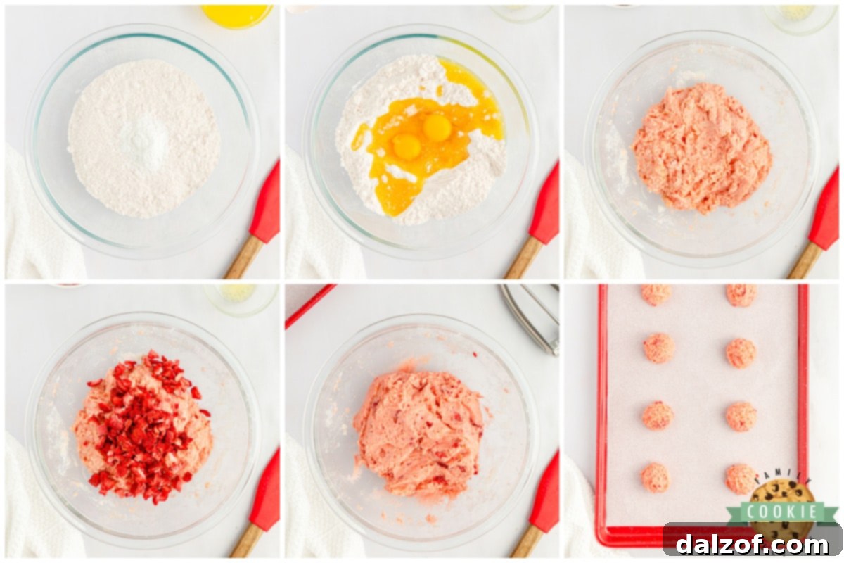 How to make Strawberry Cake Mix Cookies