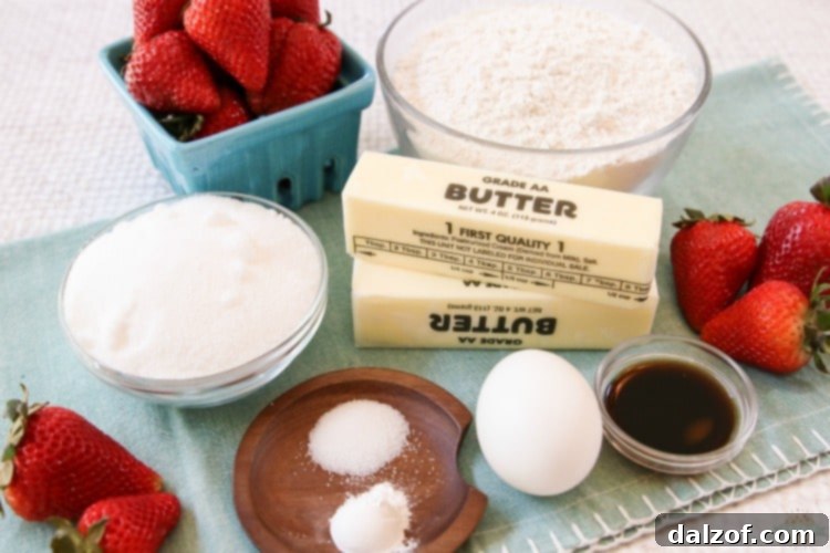 strawberry cookie cups ingredients