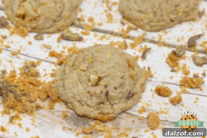 Butterfinger Peanut Butter Cookies