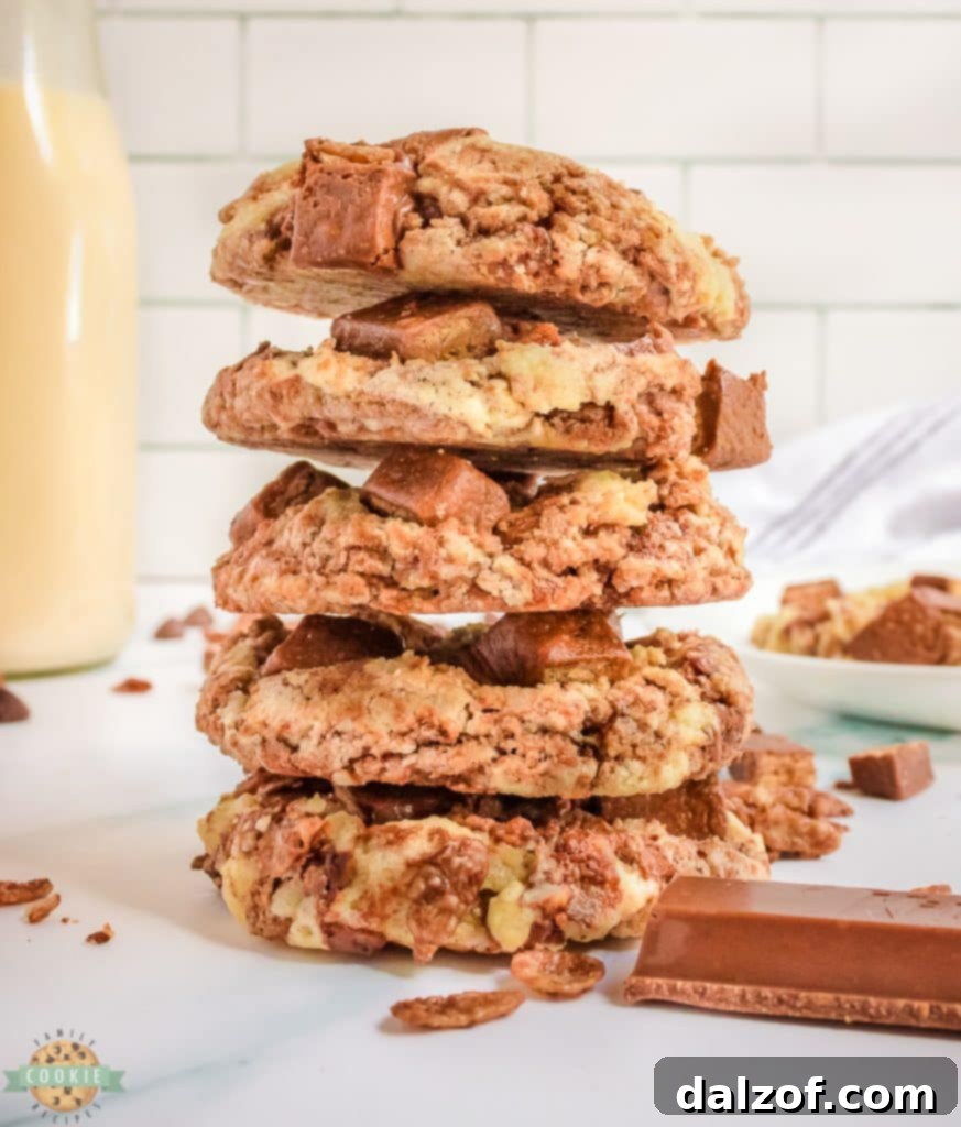 stack of Kit Kat cookies