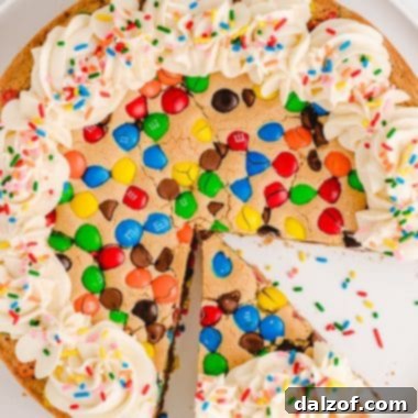 frosted cookie cake for birthdays