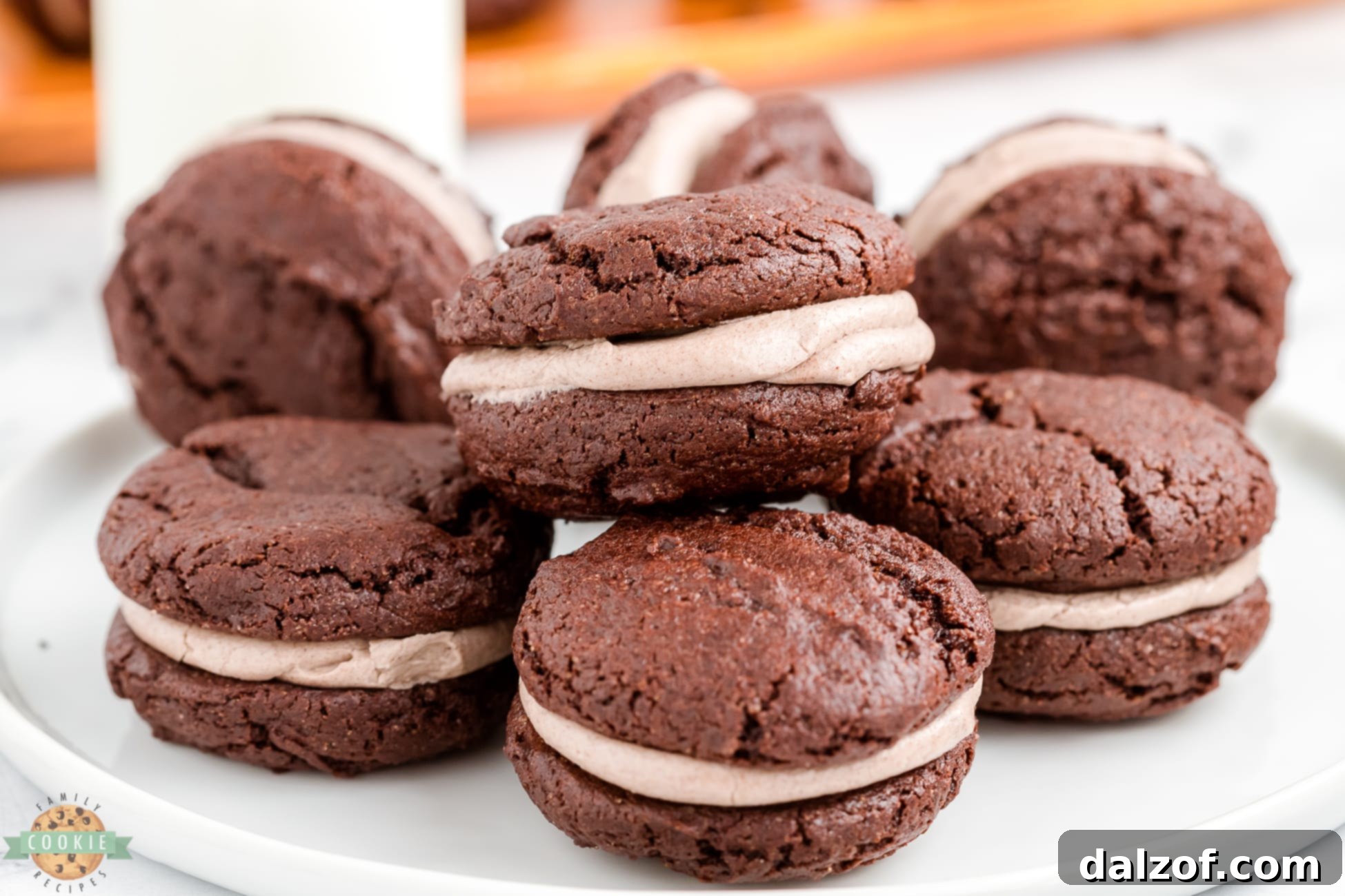 Homemade Cookies and Cream Oreo Cookies made easily with a chocolate cake mix