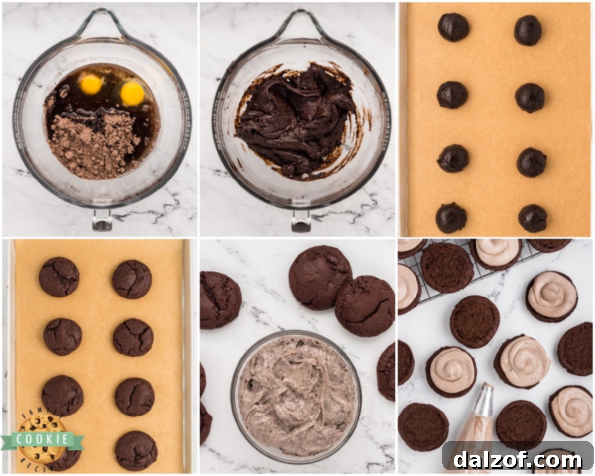 How to make cookies and cream Oreos step-by-step
