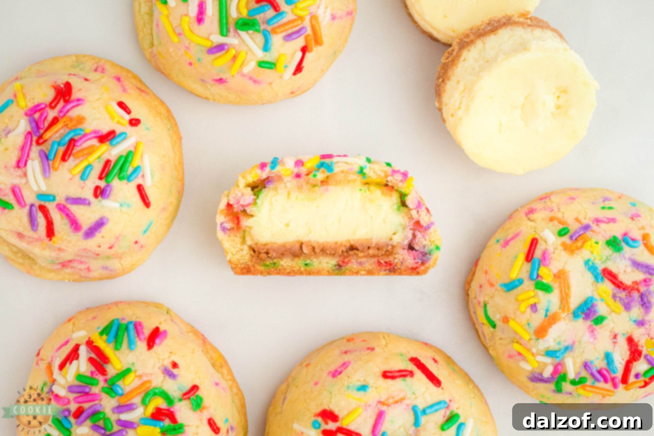cheesecake stuffed inside a cookie