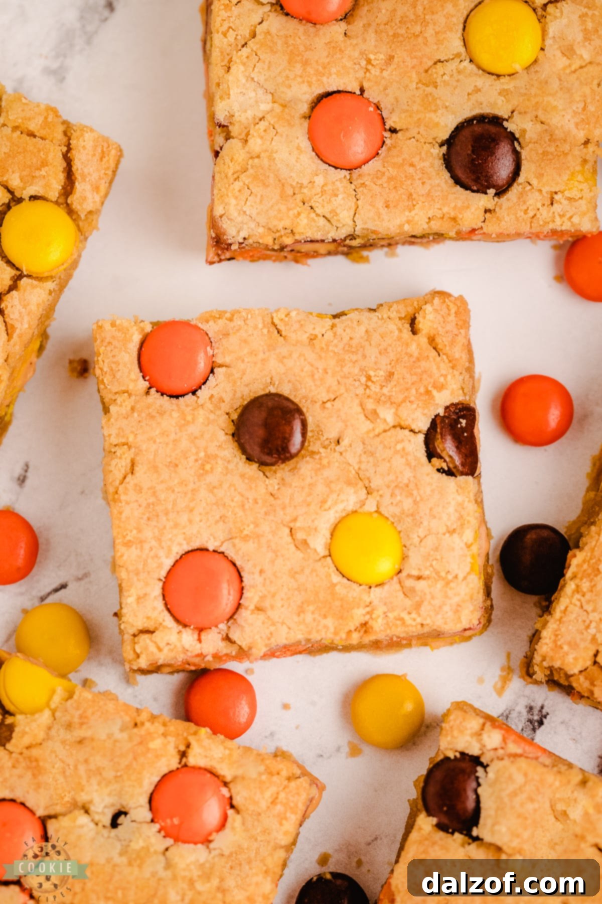 cookie bars with reese's pieces