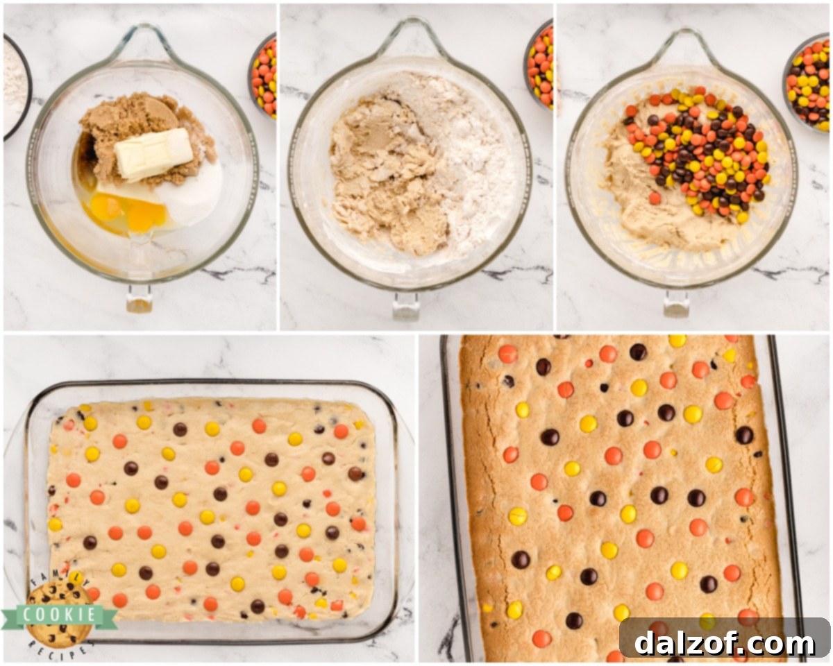 how to make reese's cookie bars