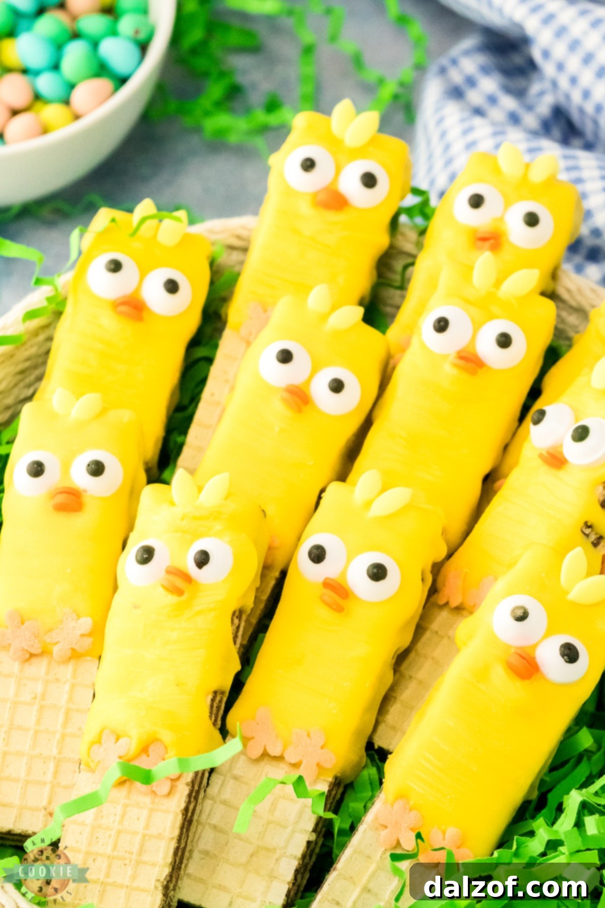easy yellow chick Easter cookies, a joyful spring treat
