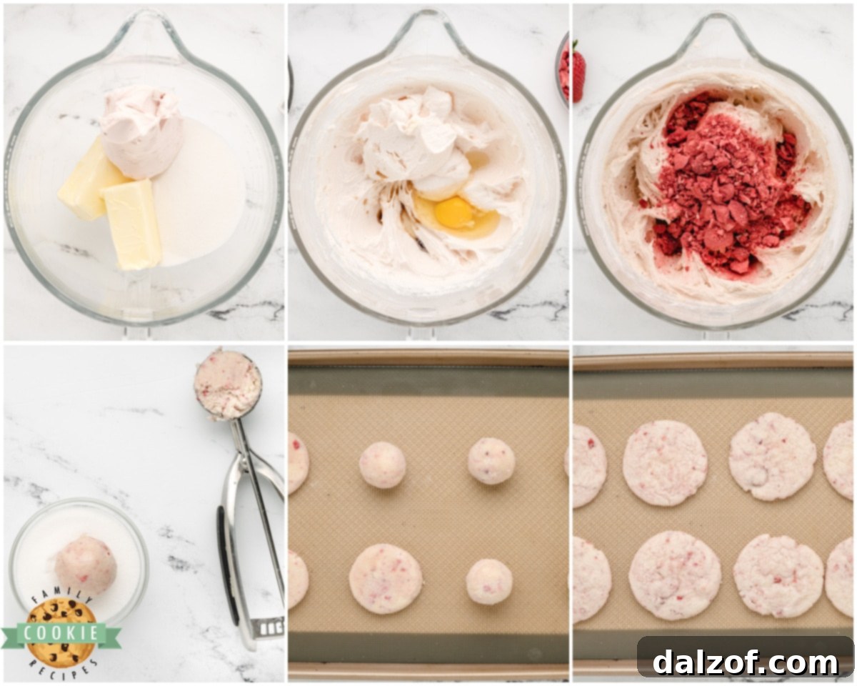 how to make strawberry sugar cookies with cream cheese