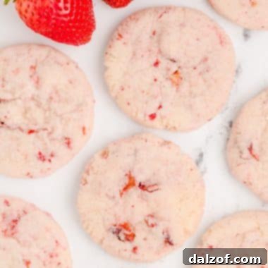 cream cheese sugar cookies with strawberry
