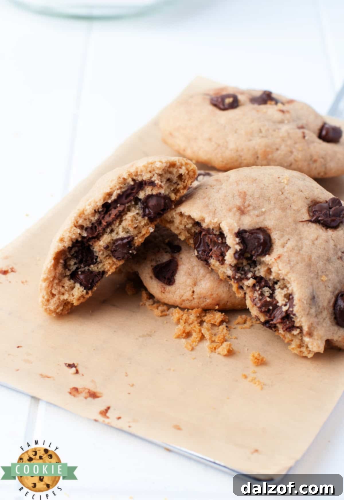 Chocolate Chip Cookies with Nutella in the middle