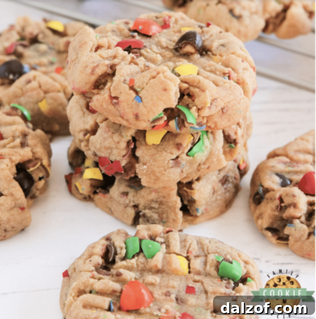 Irresistible Peanut Butter Cookies 11 Soft, chewy Peanut Butter M&M Cookies packed with peanut butter flavor and Peanut Butter M&Ms.