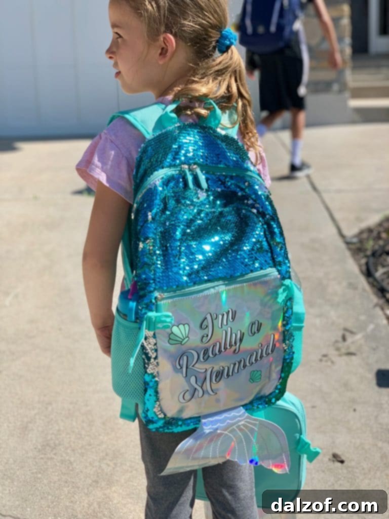A child ready for the first day of school, embodying the family fun spirit behind the recipes