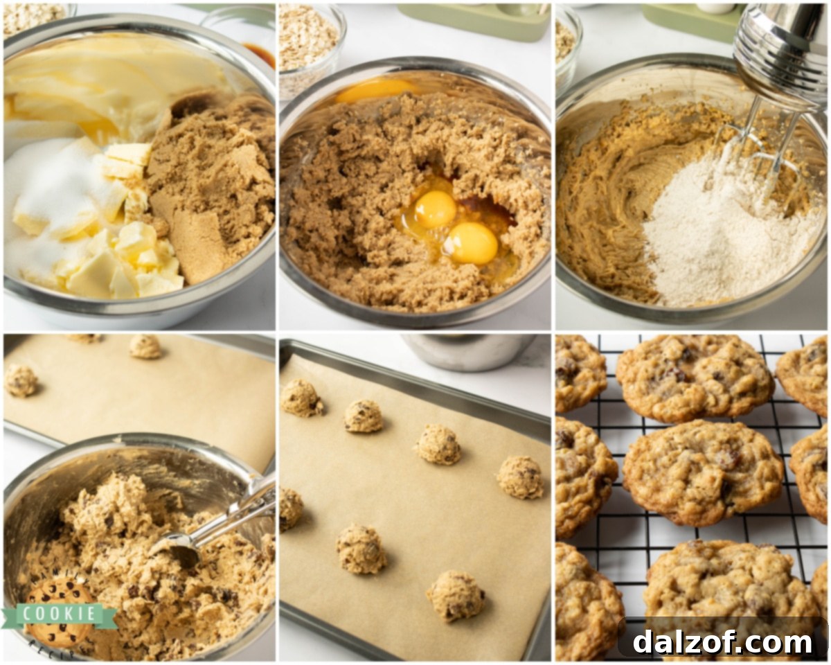 how to make chewy oatmeal raisin cookies