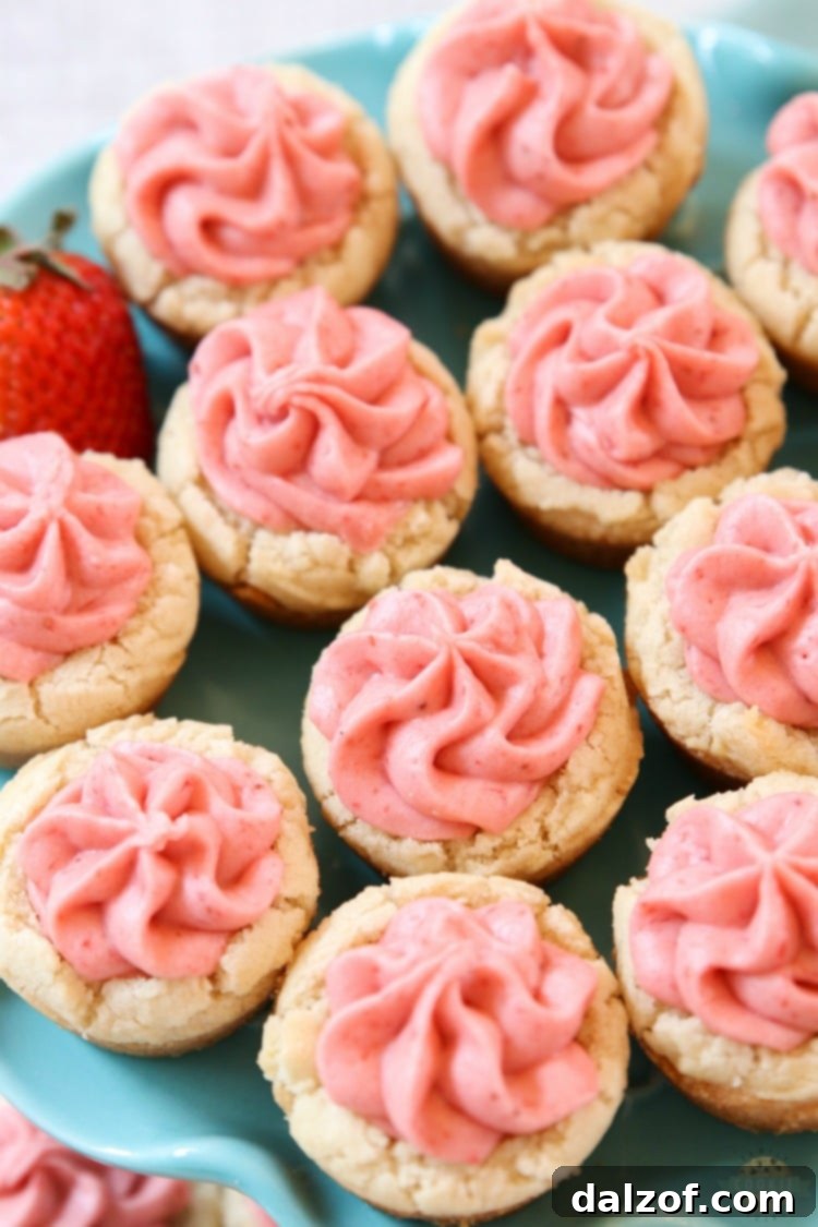 Strawberry Cookie Cups