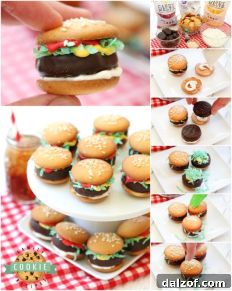 No-Bake Hamburger cookies recipe