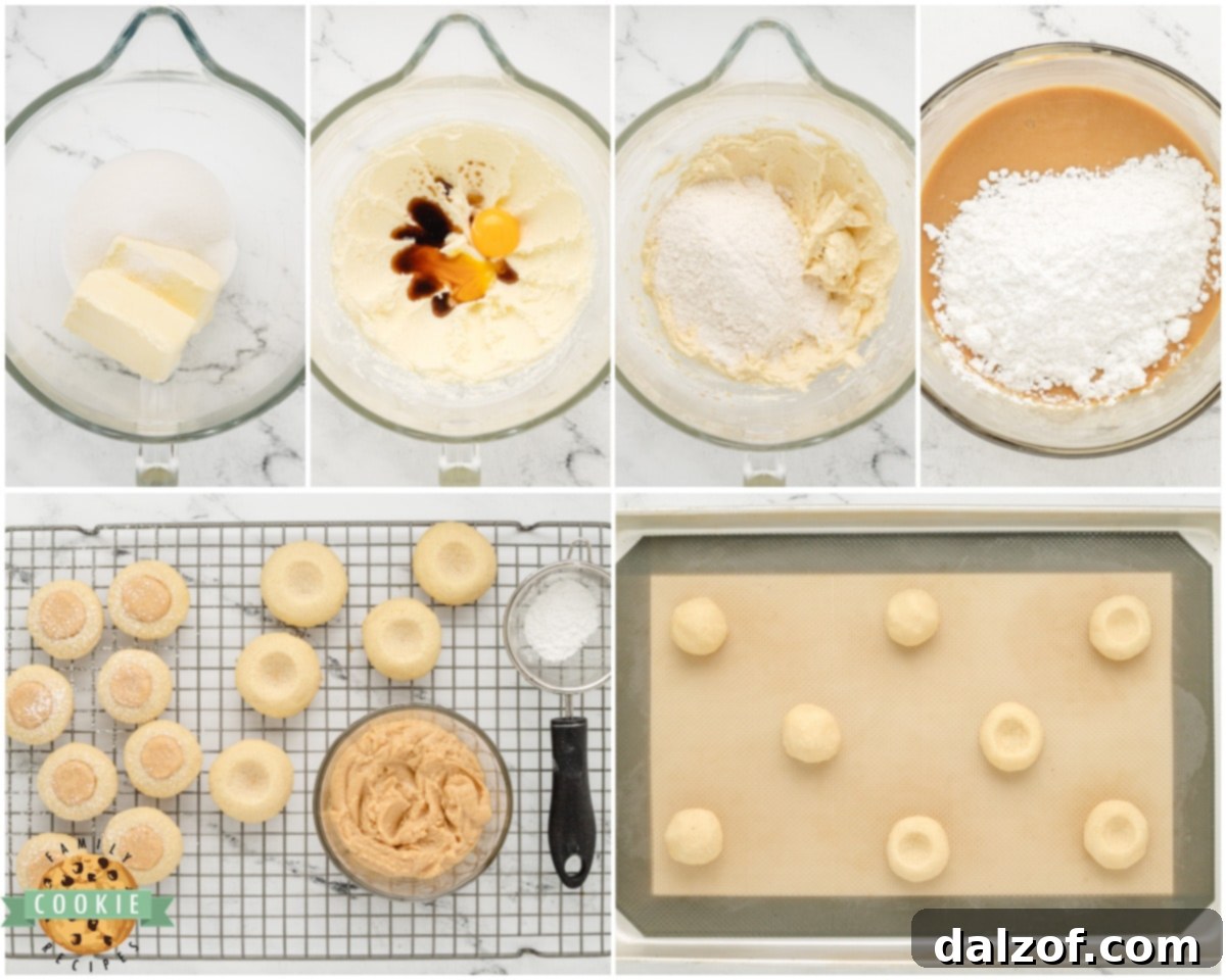 how to make peanut butter thumbprint cookies