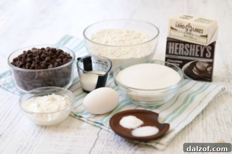 A closeup of the dry instant chocolate pudding mix, key to soft and flavorful cookies.