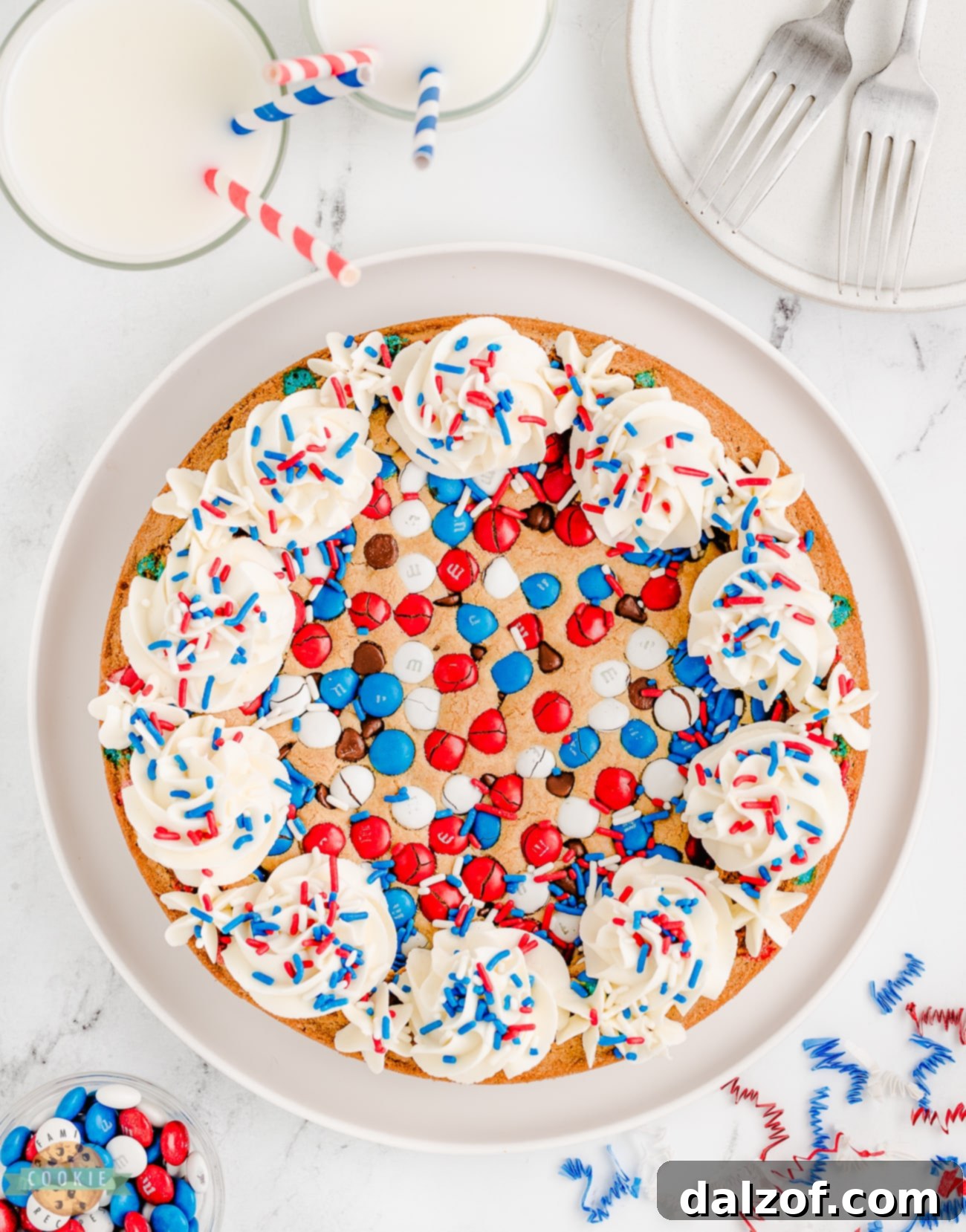 PATRIOTIC COOKIE CAKE