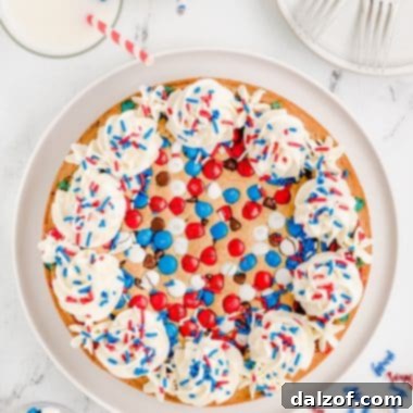 PATRIOTIC COOKIE CAKE