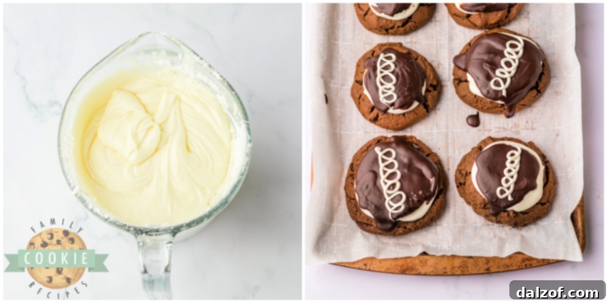 Making a white chocolate drizzle