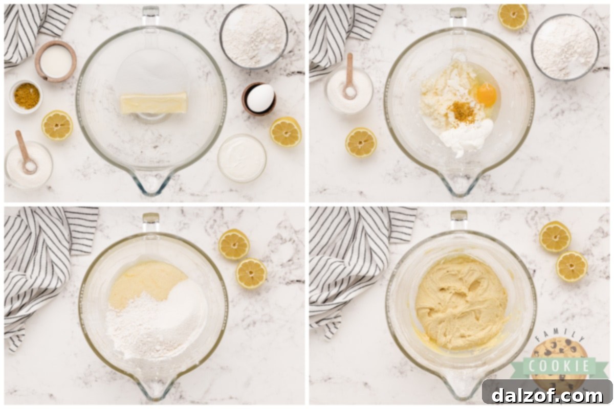 How to make lemon cookie dough