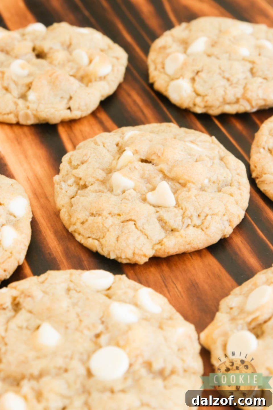 Soft and chewy lemon oatmeal cookies made with lemon pudding mix and white chocolate chips for intense citrus flavor