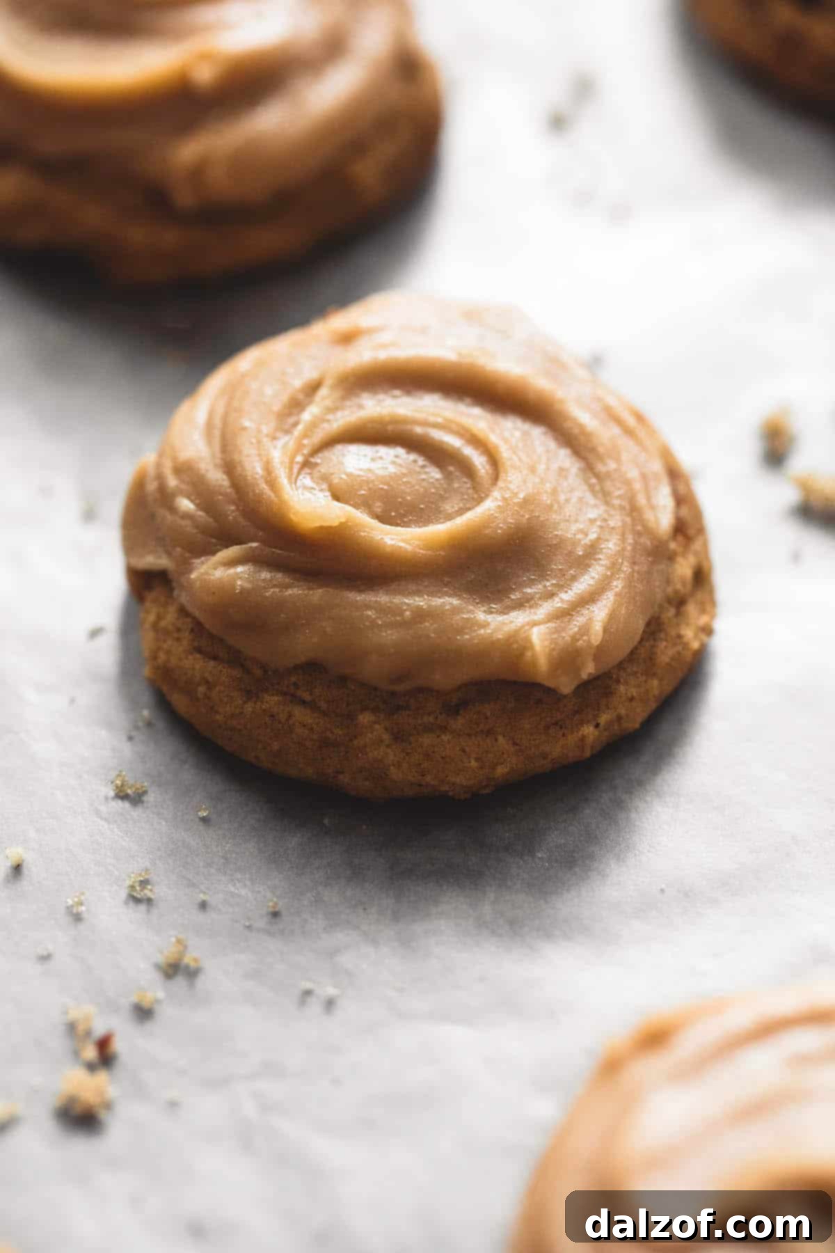 Pumpkin Cookies with Brown Sugar Frosting