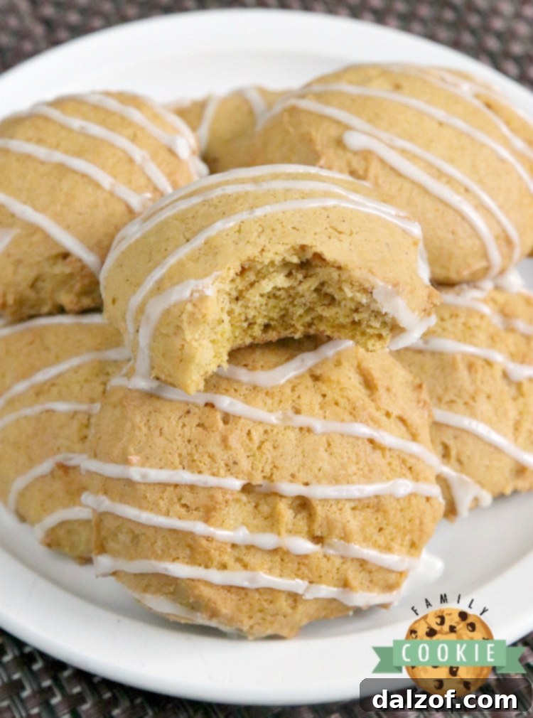 Glazed Pumpkin Cookies