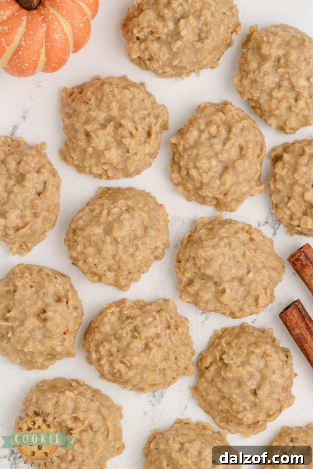 No Bake Pumpkin Cookies are full of oats and pumpkin flavor and come together in minutes without ever turning the oven on. This easy no-bake cookie recipe is quick, delicious, and perfect for fall!